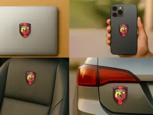Fiat Abarth Sticker Auto Finition Chic Étiquettes Véhicule Personnalisées